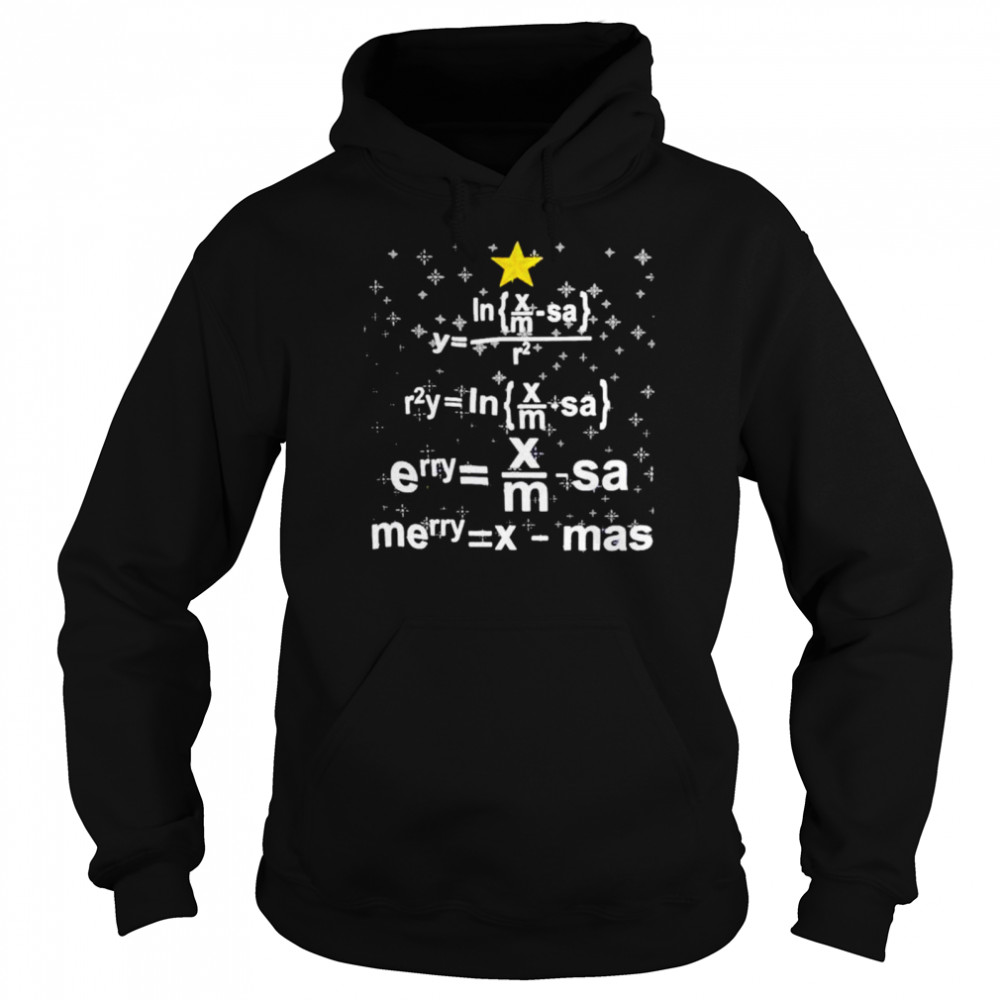 Math Teacher Christmas Tree shirt Unisex Hoodie