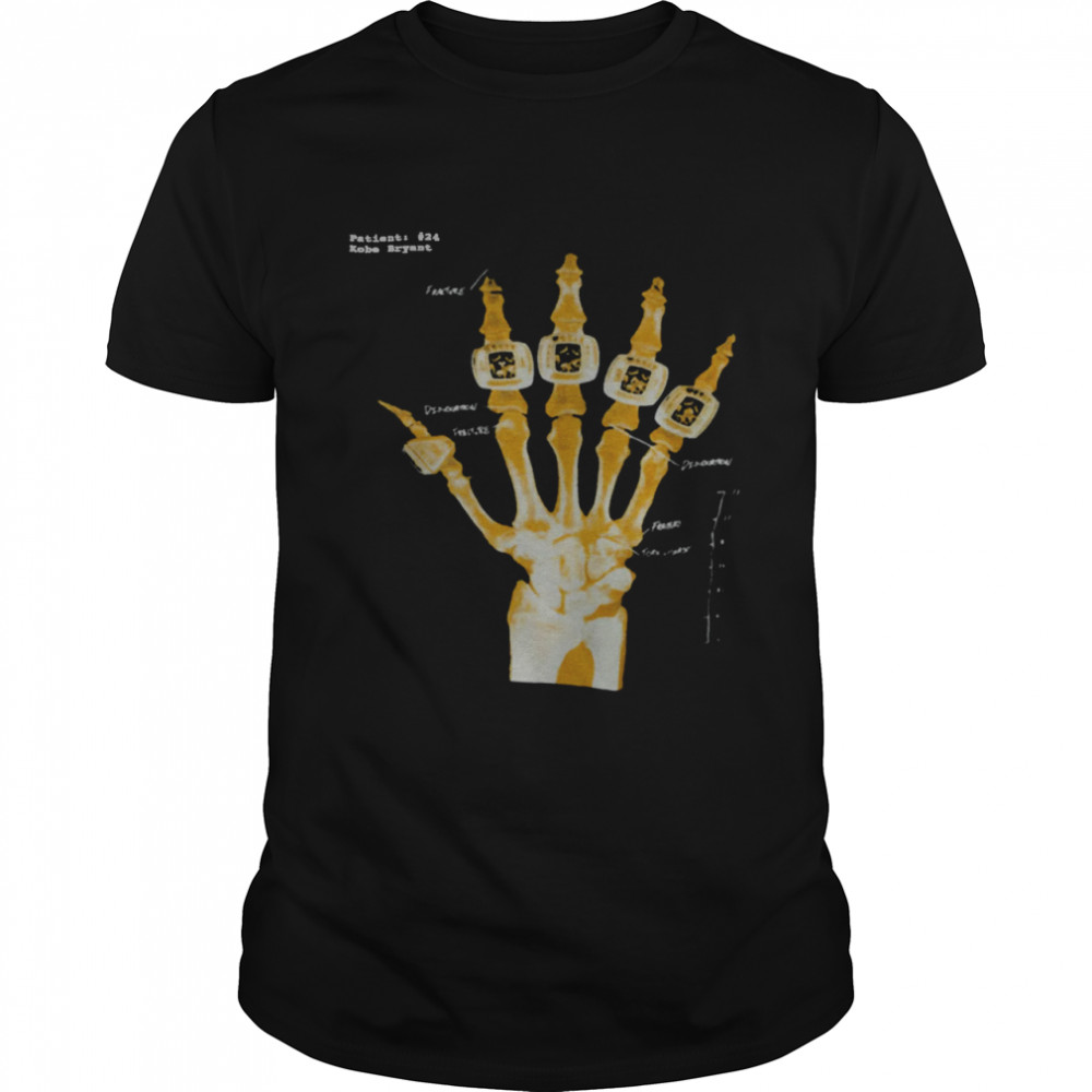 Patient #24 Kobe Bryant Skeleton Hand  Classic Men's T-shirt