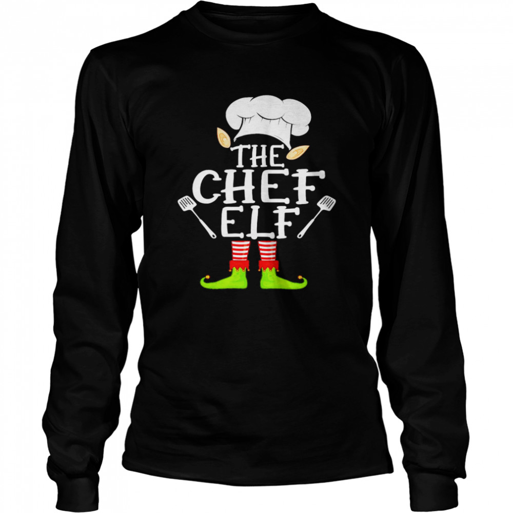 The Chef Elf Christmas Long Sleeved T Shirt