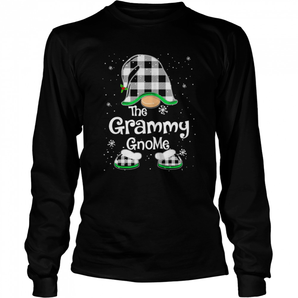 The Grammy Gnome Buffalo Christmas Pajama  Long Sleeved T-Shirt