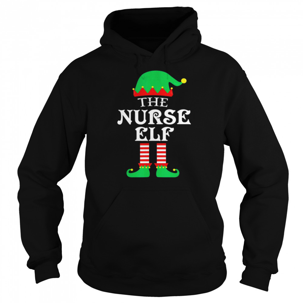 The Nurse Elf Christmas Pajama  Unisex Hoodie
