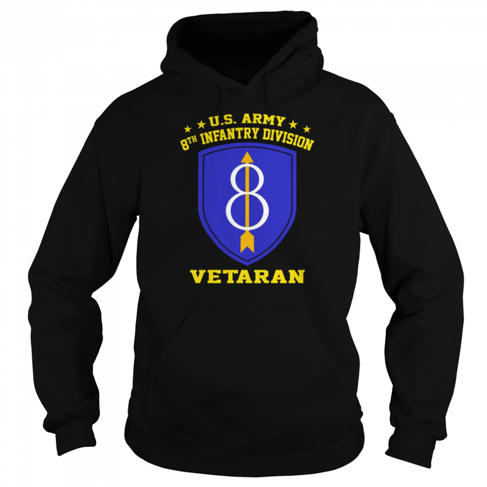 Us Army 8Th Infantry Division Veteran Unisex Hoodie