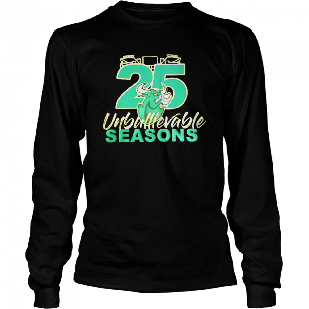 Bulls Football 25 Unbullievable Season Shirt Long Sleeved T-Shirt