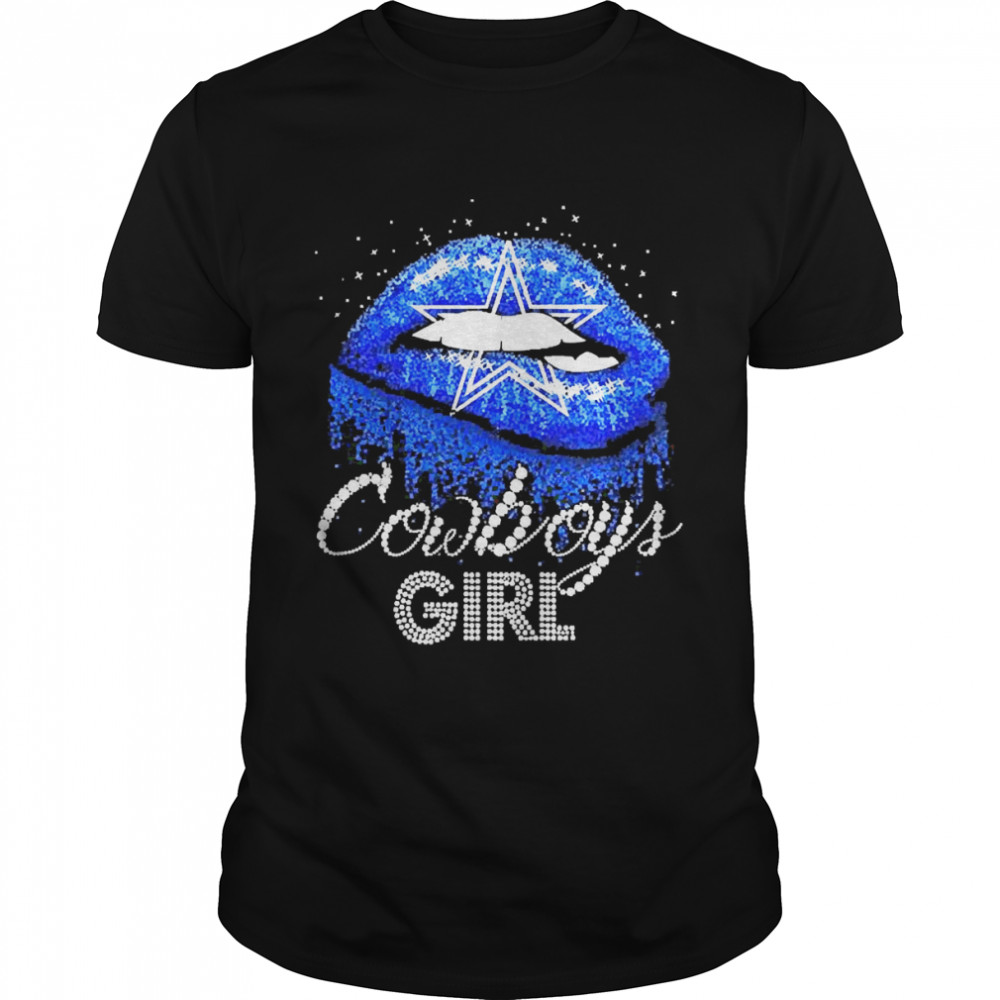 Lip Cowboys Girl Diamond  Classic Men's T-shirt