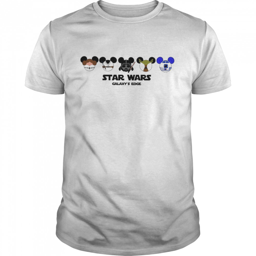 Mickey Mouse Heads Star Wars Galaxy’s Edge  Classic Men's T-shirt