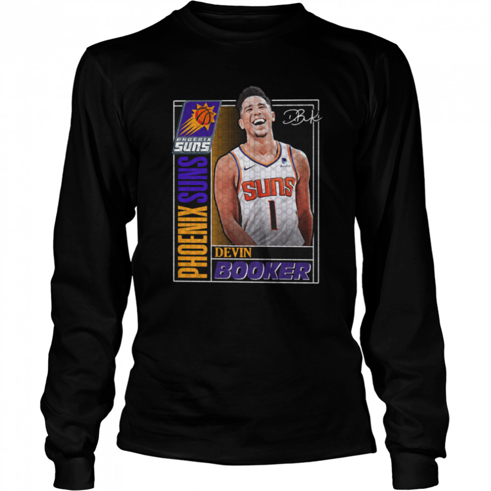 Vintage Devin Booker Phoenix Suns Nba  Long Sleeved T-Shirt