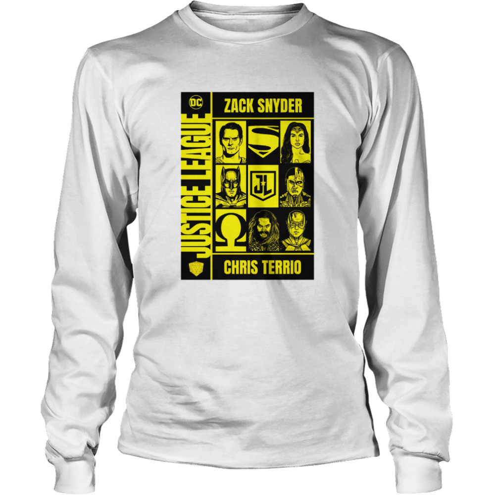 Watchmen Style Snyder Cut Jl Comic Cover Long Sleeved T Shirt