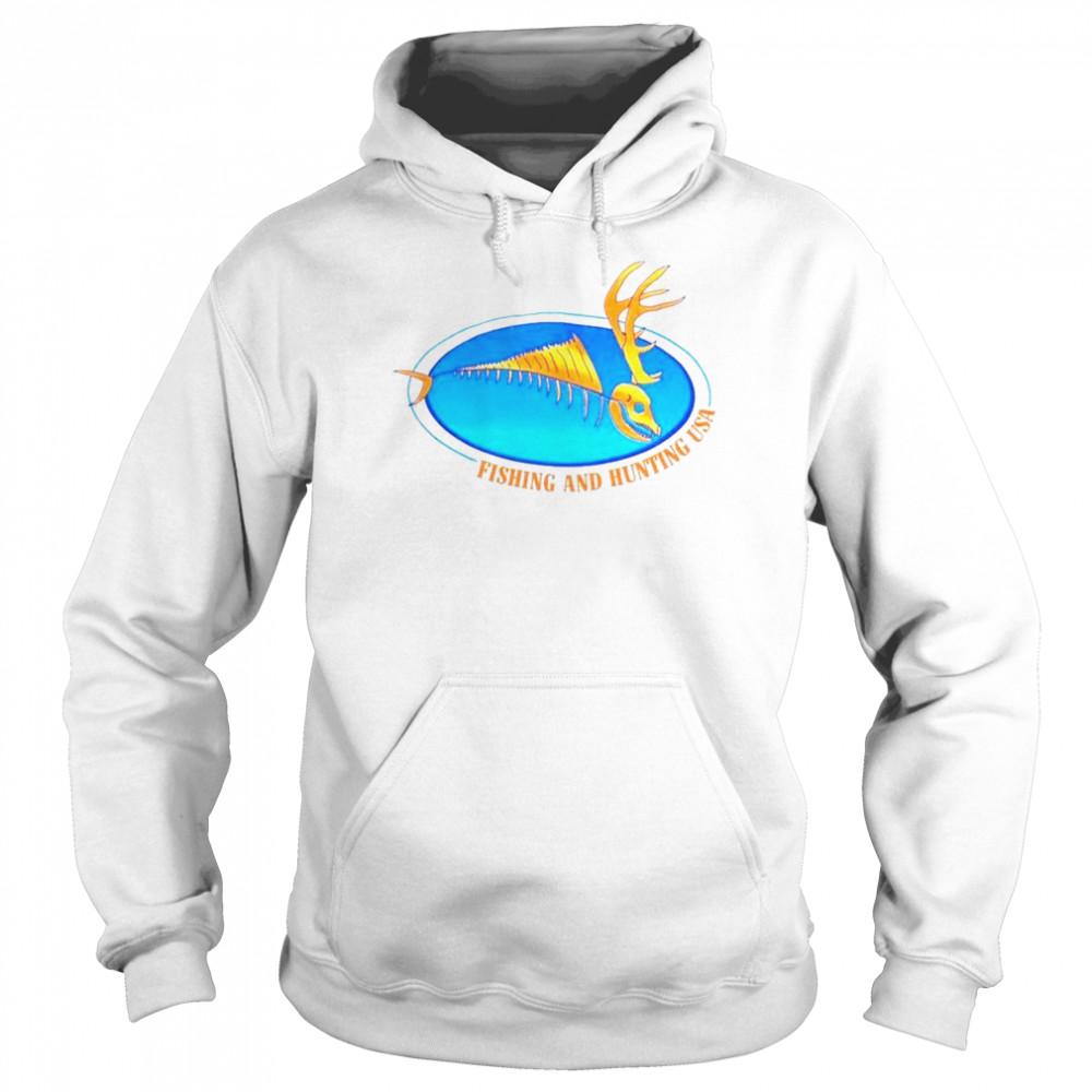Fishing And Hunting Usa Logo Shirt Unisex Hoodie