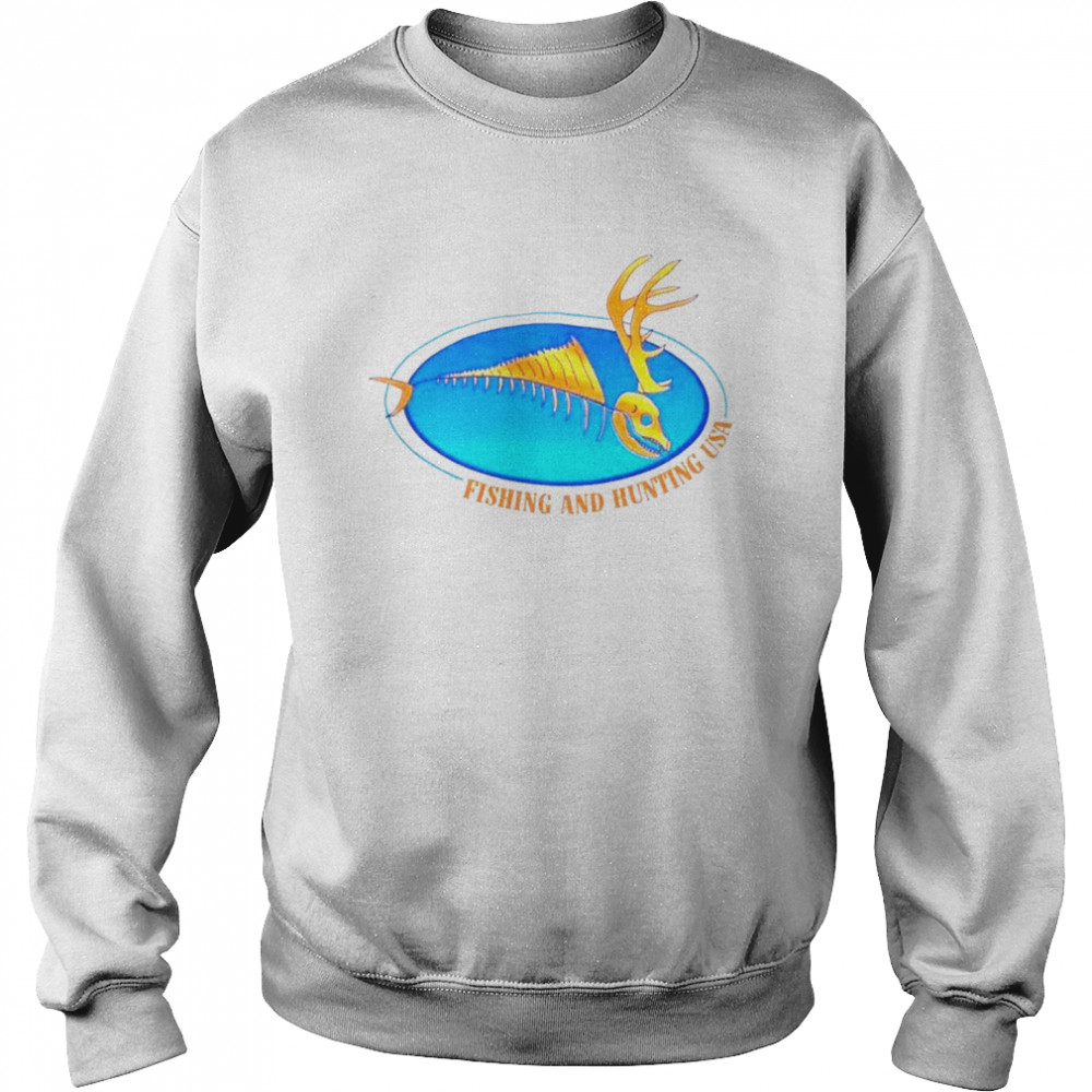 Fishing And Hunting Usa Logo Shirt Unisex Sweatshirt