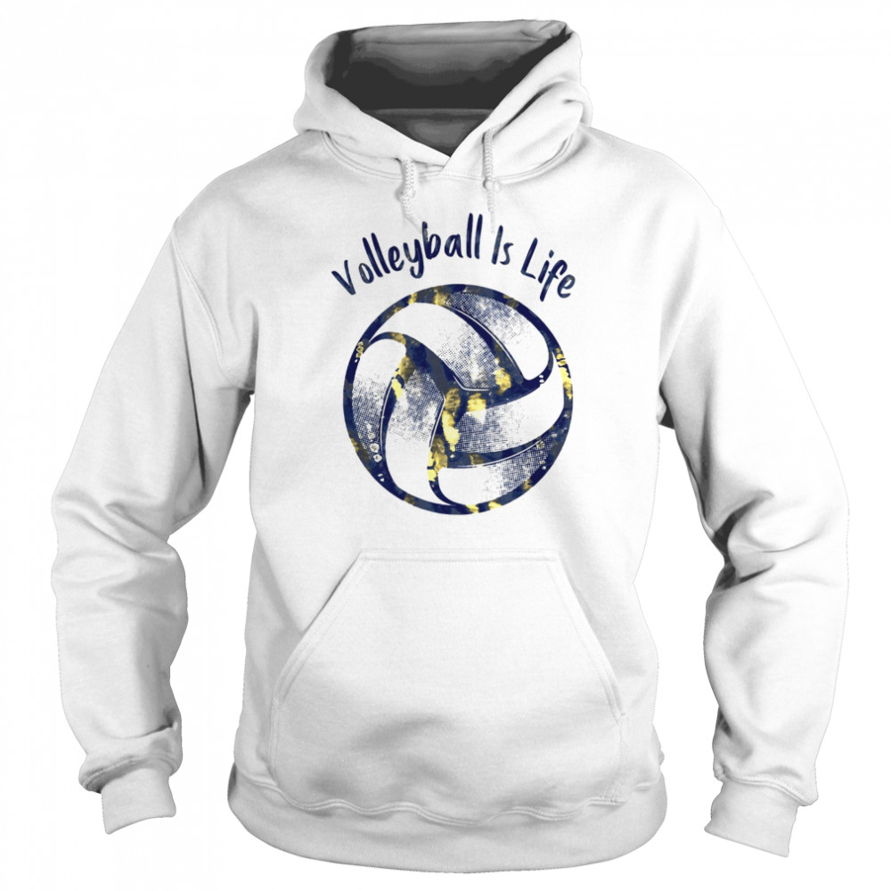 Premium Volleyball Is Life Shirt Unisex Hoodie