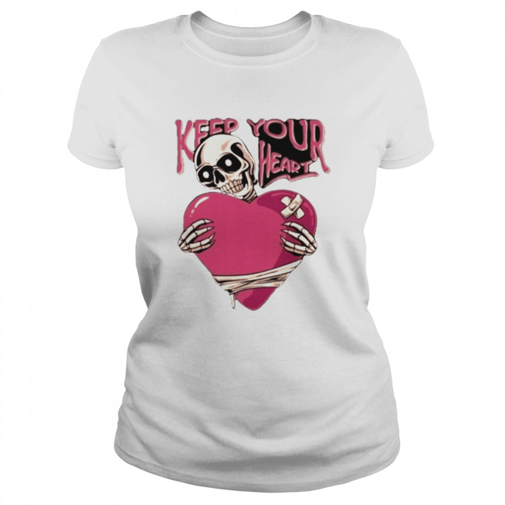 Skeleton Keep Your Heart Shirt Classic Women'S T-Shirt
