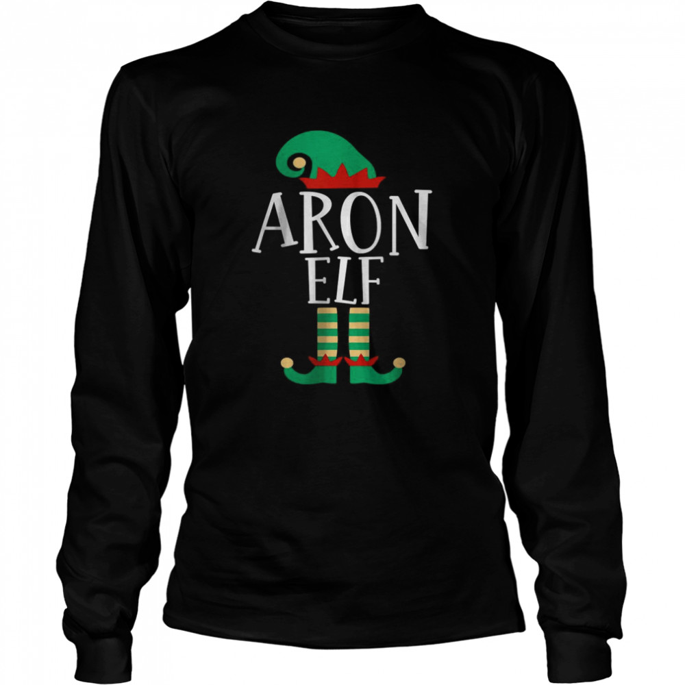 The Aron Elf Funny Family Matching Christmas Pajamas T Long Sleeved T Shirt