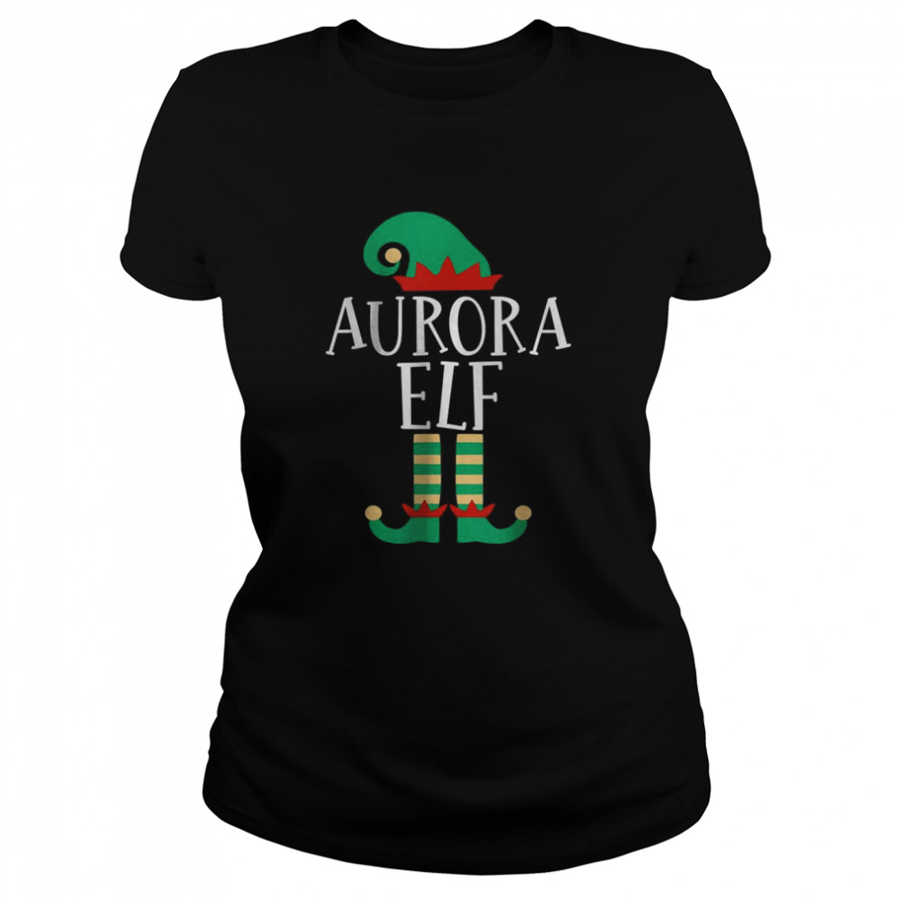 The Aurora Elf Funny Family Matching Christmas Pajamas T- Classic Women's T-shirt
