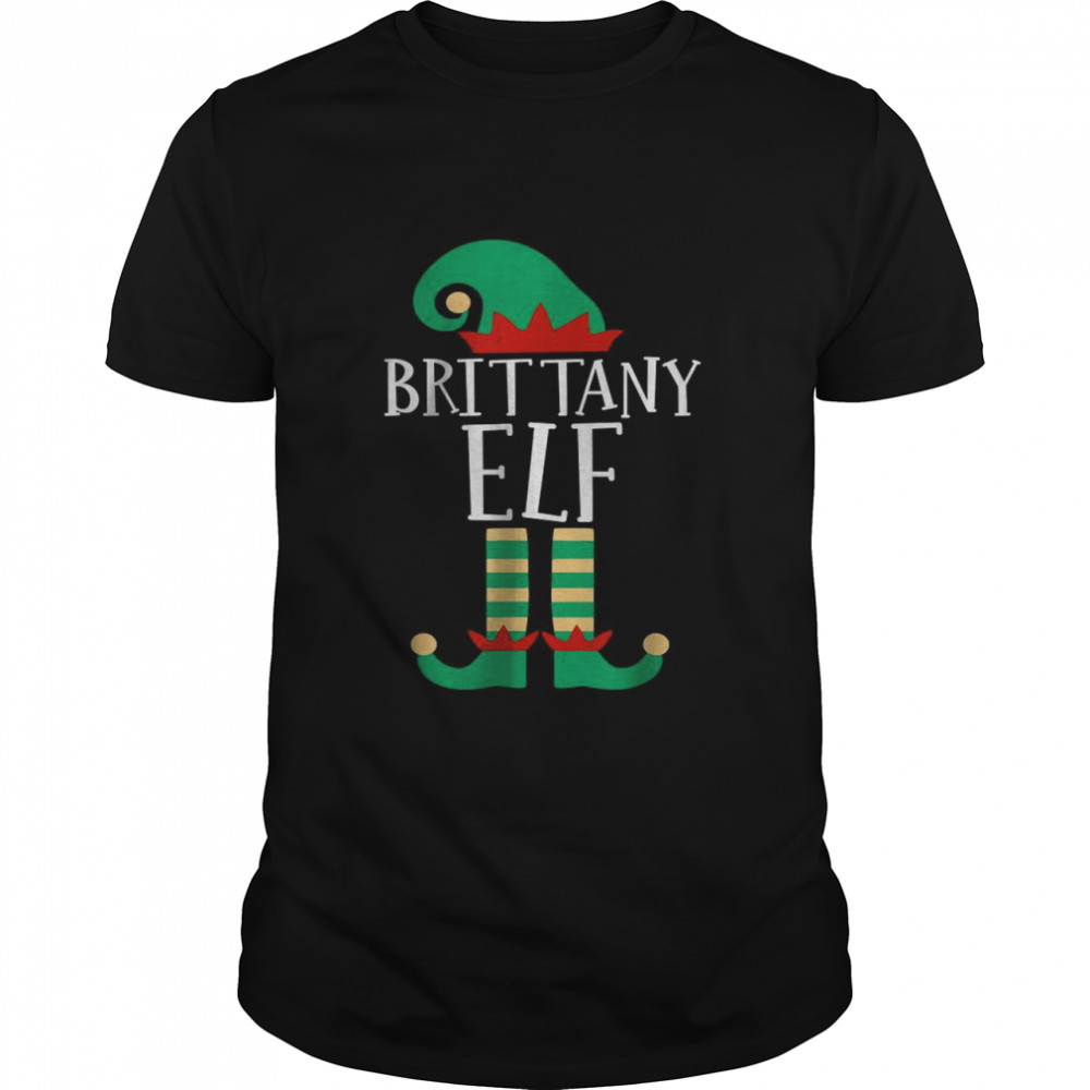 The Brittany Elf Funny Family Matching Christmas Pajamas T- Classic Men's T-shirt