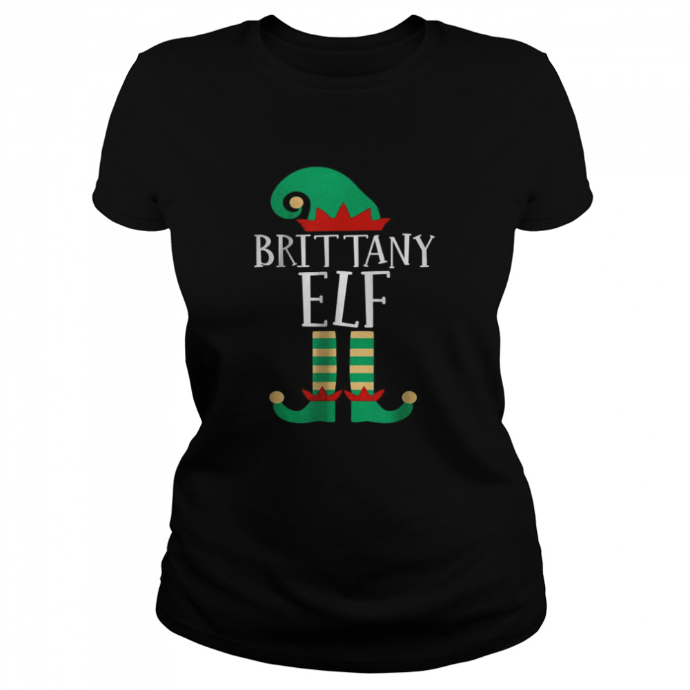 The Brittany Elf Funny Family Matching Christmas Pajamas T- Classic Women'S T-Shirt