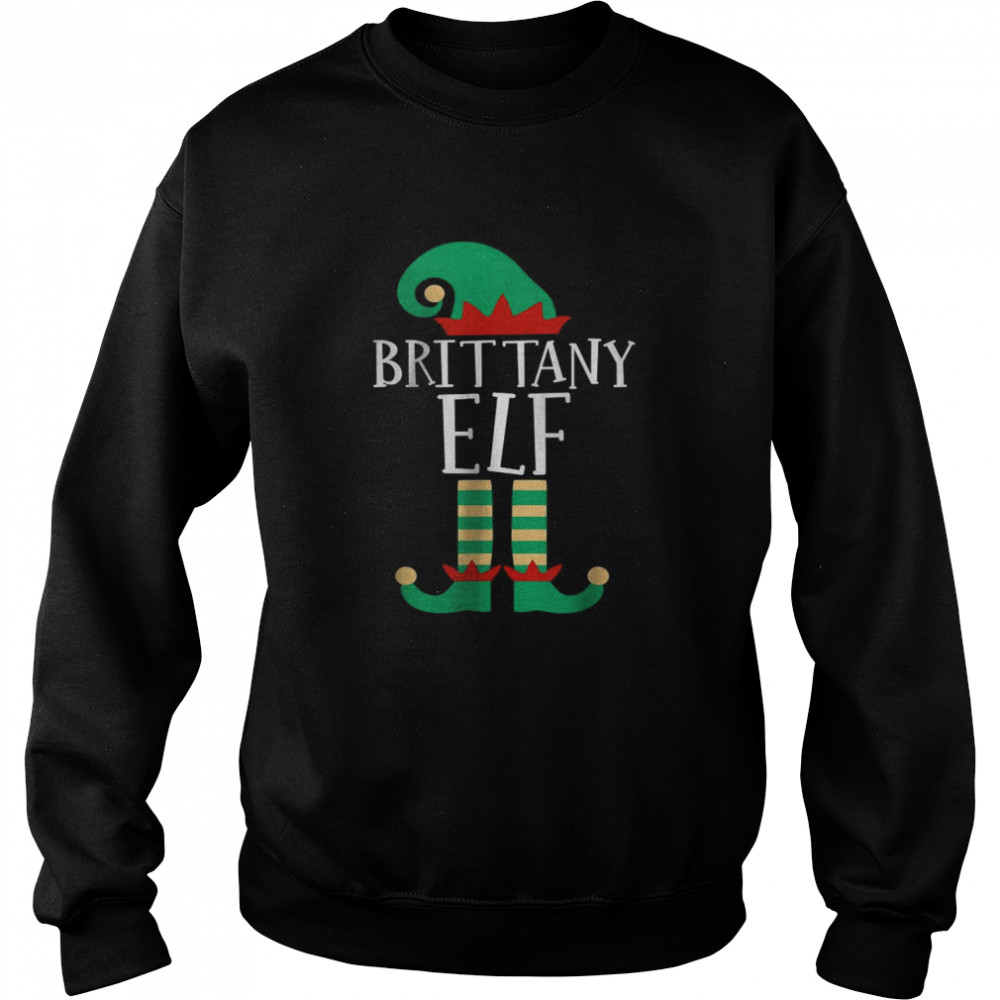 The Brittany Elf Funny Family Matching Christmas Pajamas T- Unisex Sweatshirt