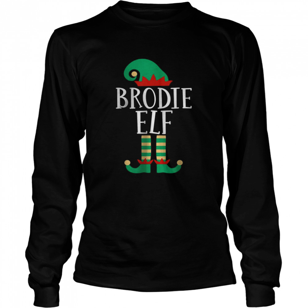 The Brodie Elf Family Matching Christmas Pajamas T Long Sleeved T Shirt