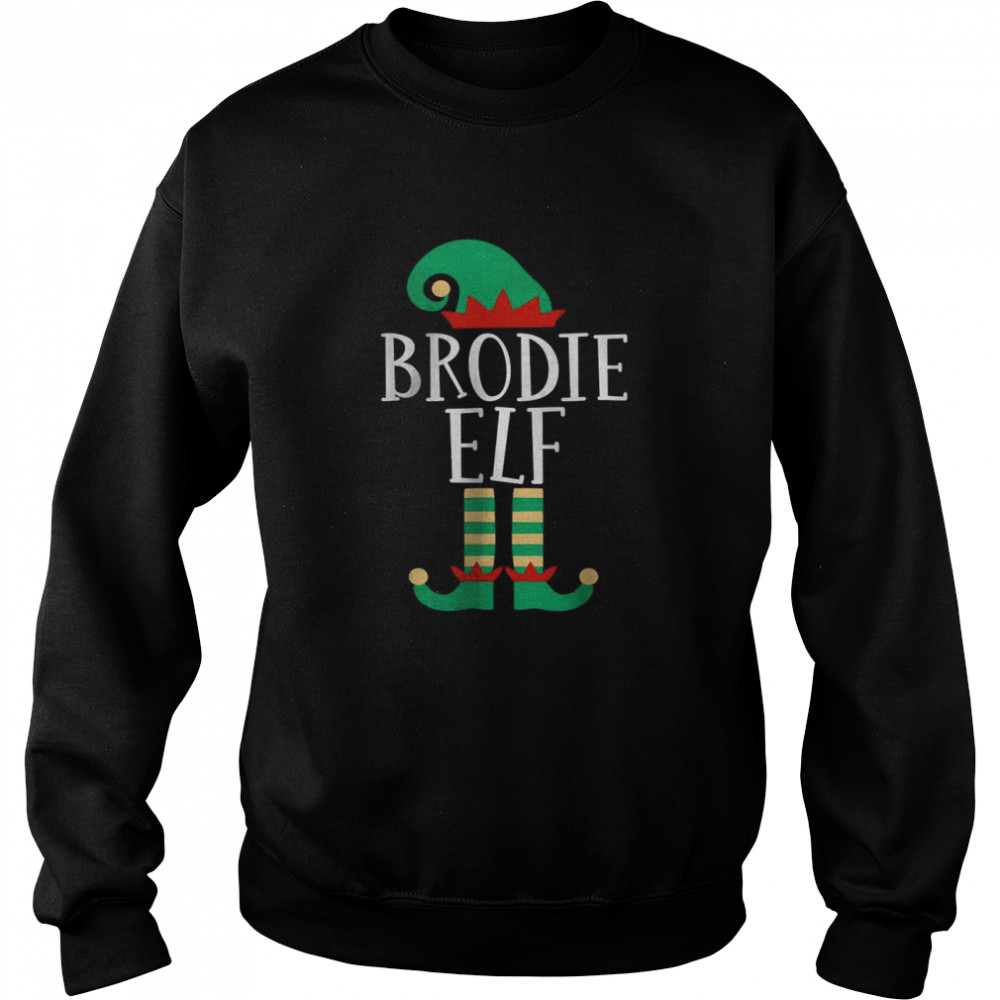 The Brodie Elf Family Matching Christmas Pajamas T- Unisex Sweatshirt
