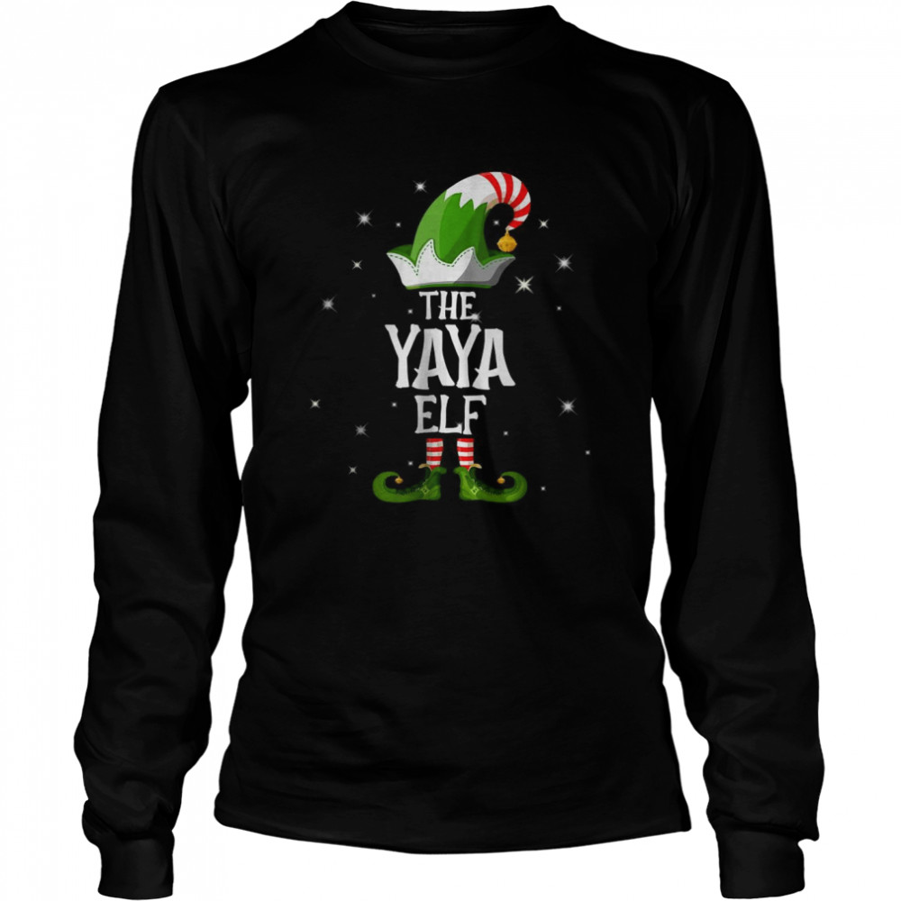 The Yaya Elf Family Matching Group Christmas T Long Sleeved T Shirt