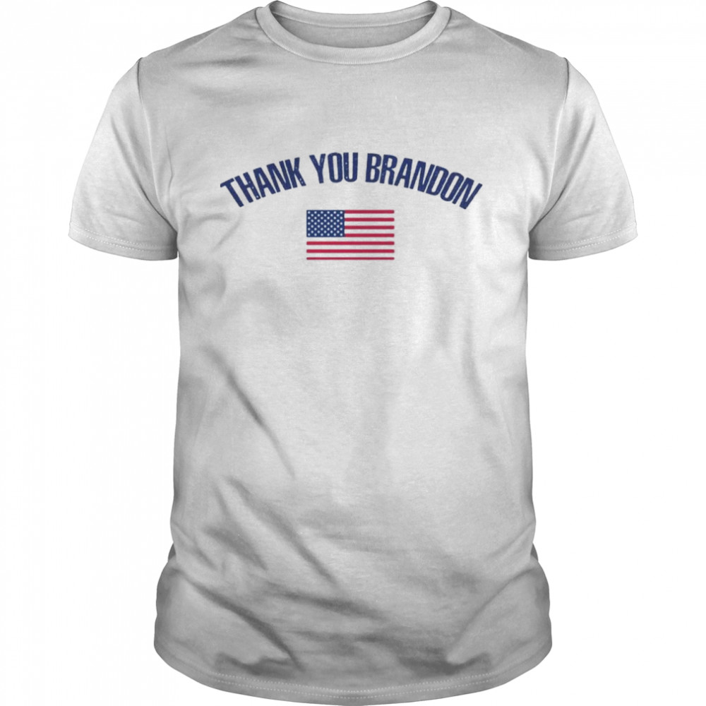 Top american flag thank you Brandon shirt Classic Men's T-shirt