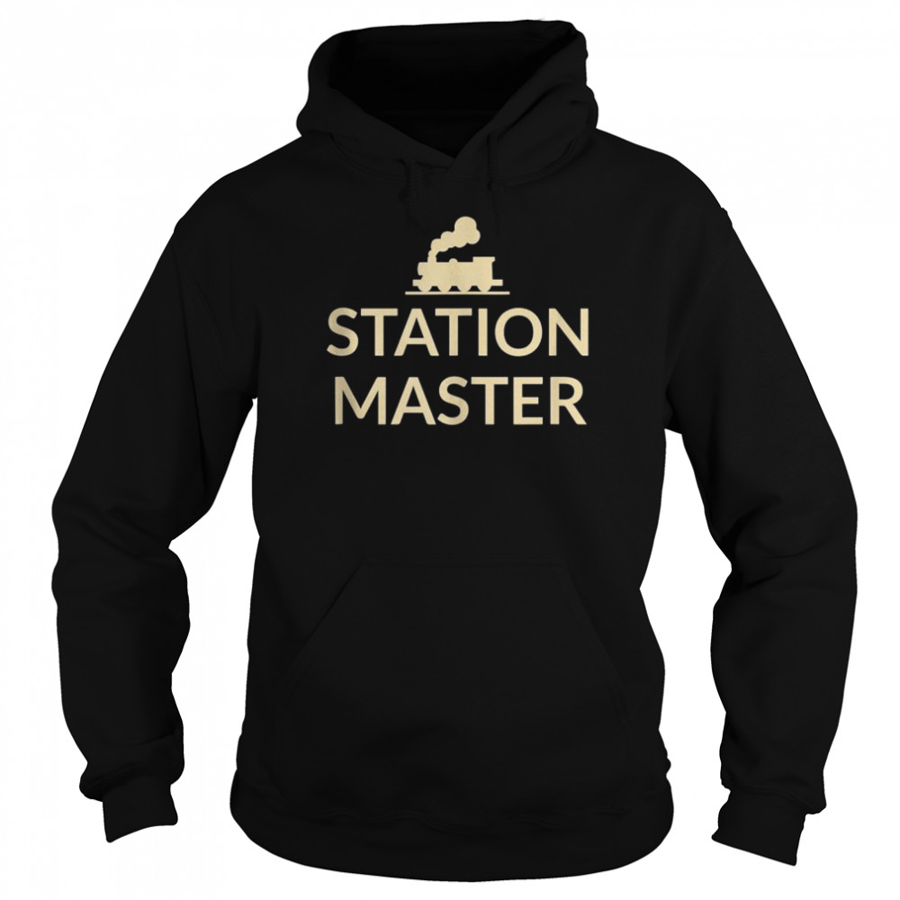 Fun Station Master Railway Enthusiast Design  Unisex Hoodie