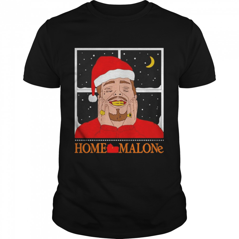 Home Malone Santa Hat Christmas Sweater T-shirt Classic Men's T-shirt
