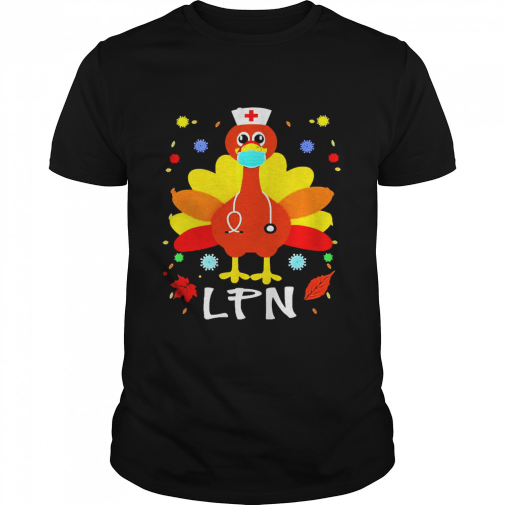 Happy Thanksgiving Turkey Nurse LPN T-shirt Classic Men's T-shirt
