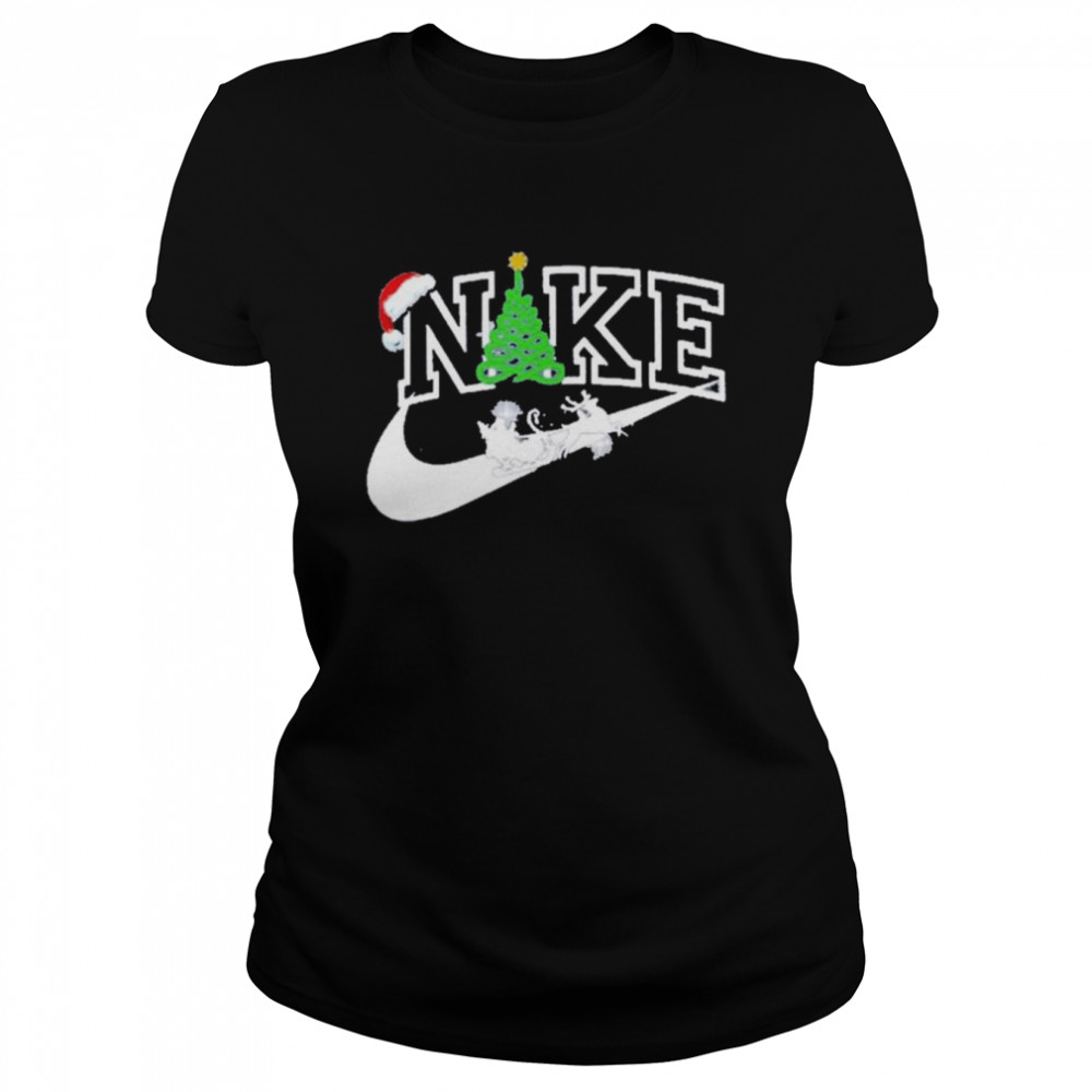 Nike Merry Christmas 2021 Shirt Classic Womens T Shirt