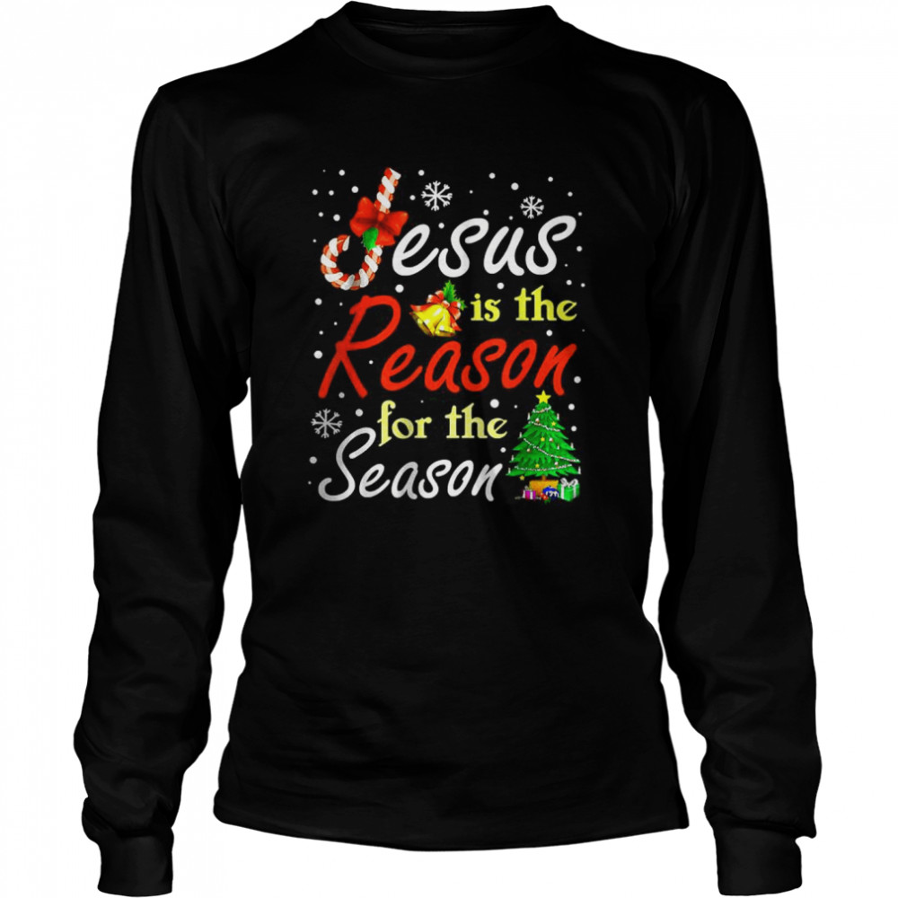 Christian Jesus The Reason Christmas Stocking Stuffer Gifts T- Long Sleeved T-shirt