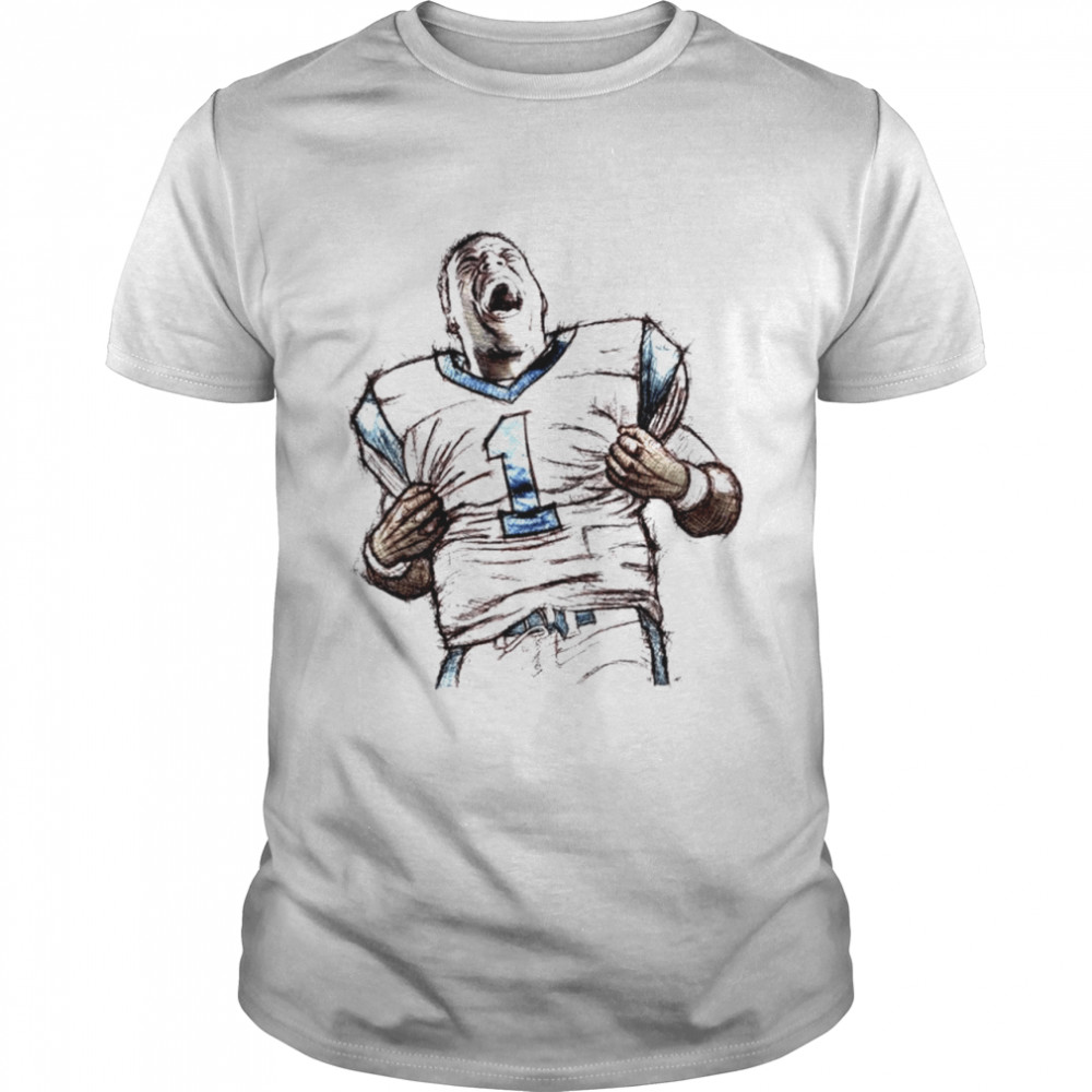 Cam Newton Carolina Panthers Sketch shirt Classic Men's T-shirt