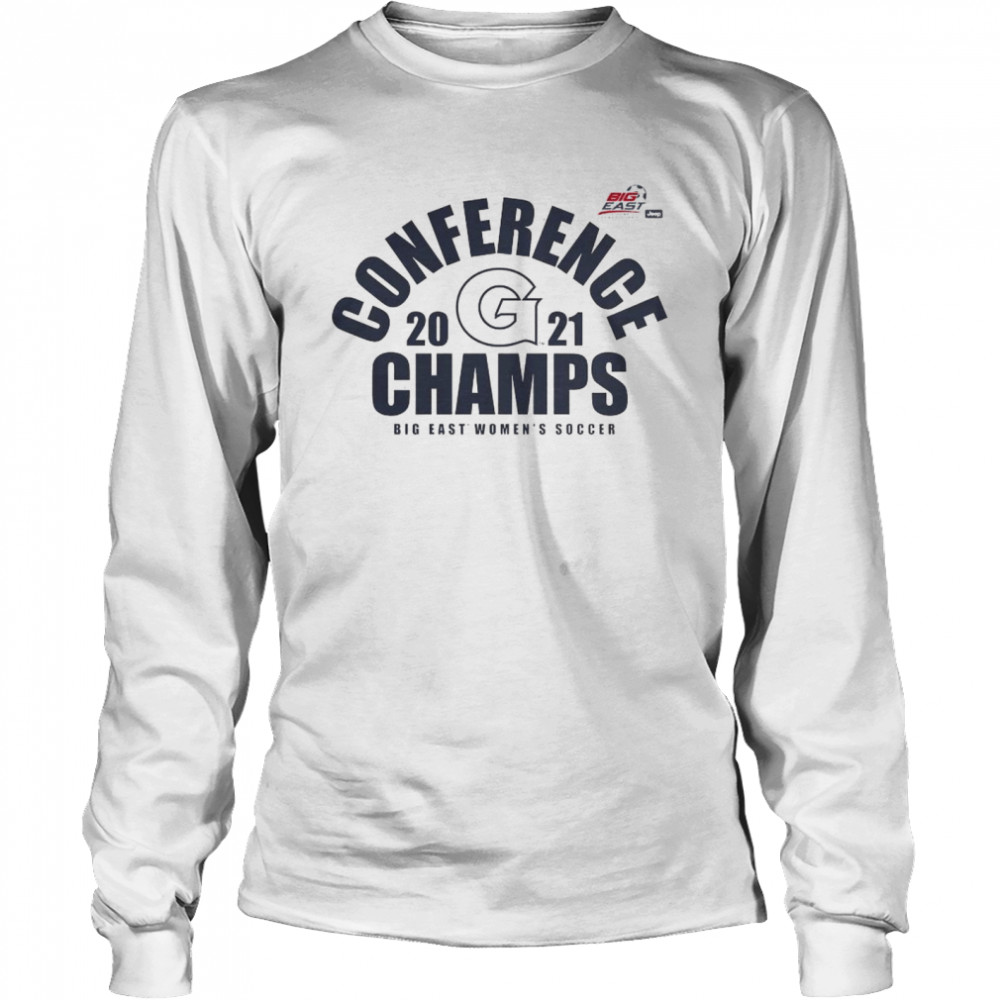 Georgetown Hoyas 2021 Big East Women’s Soccer Champions T- Long Sleeved T-Shirt