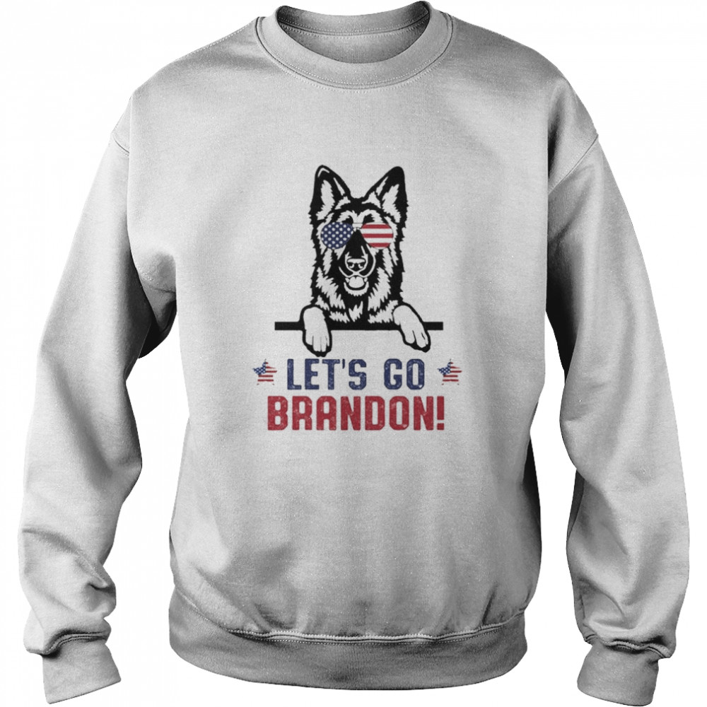 German Shepherd Let’s Go Brandon 2021 Christmas  Unisex Sweatshirt