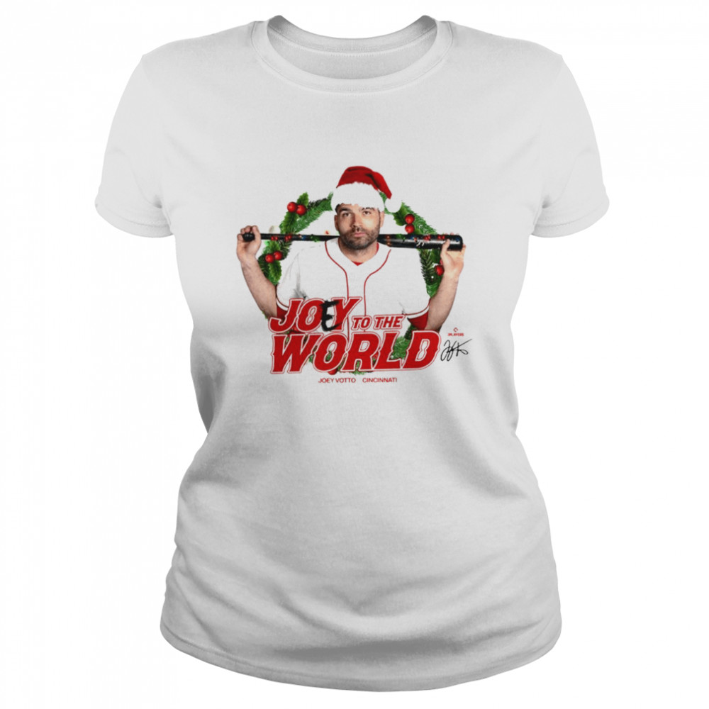 Joey Votto Joey To The World Christmas Shirt Classic Womens T Shirt