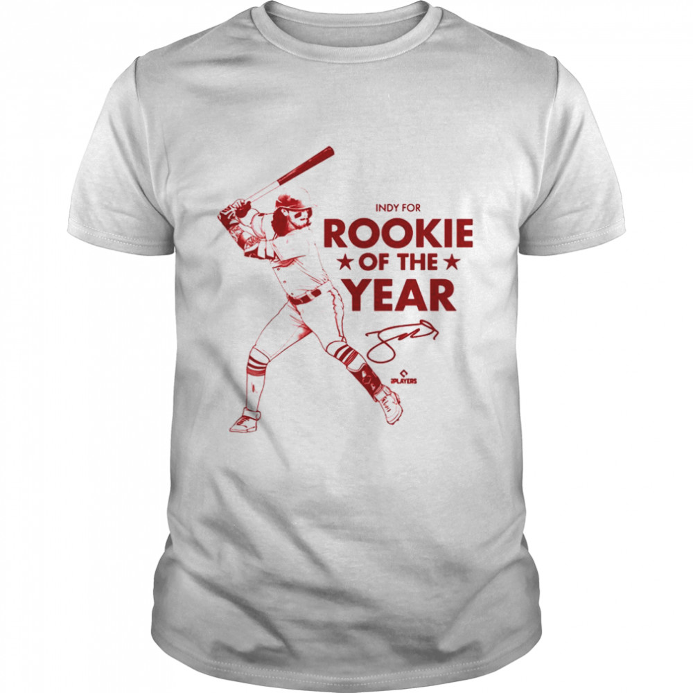 Jonathan India Indy for Rookie of the Year 2021 Cincinnati Reds  Classic Men's T-shirt