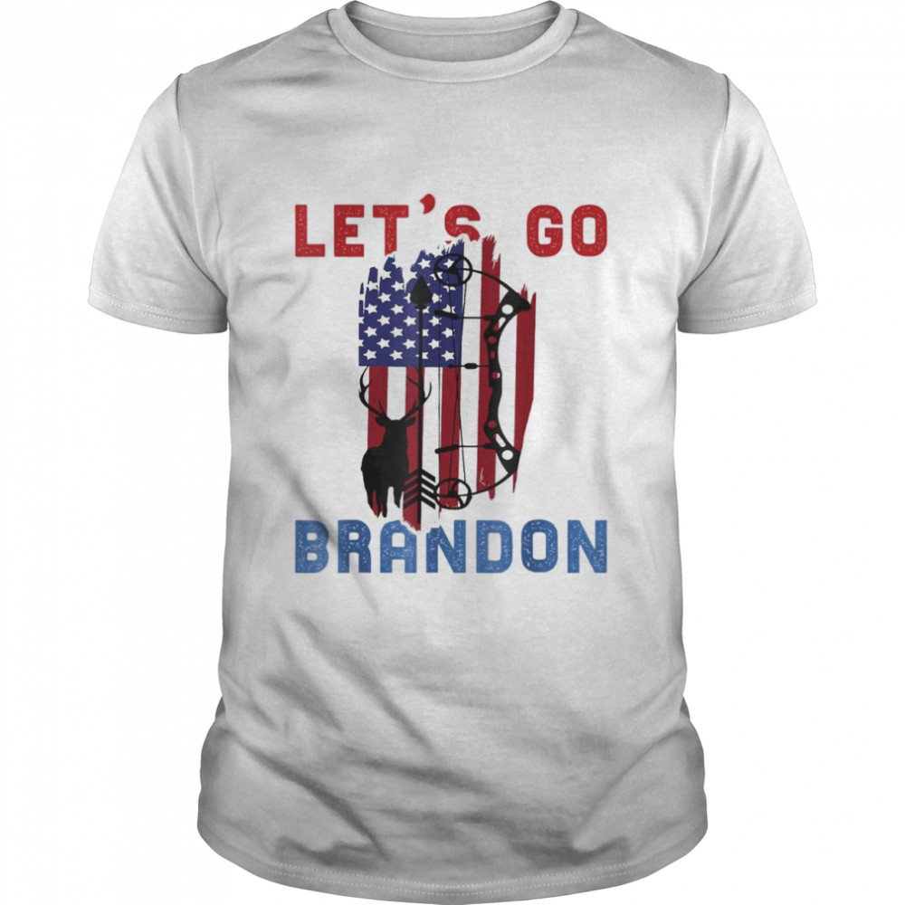Let’s Go 2024 Brandon Arrow Flag And Deer Christmas T- Classic Men's T-shirt