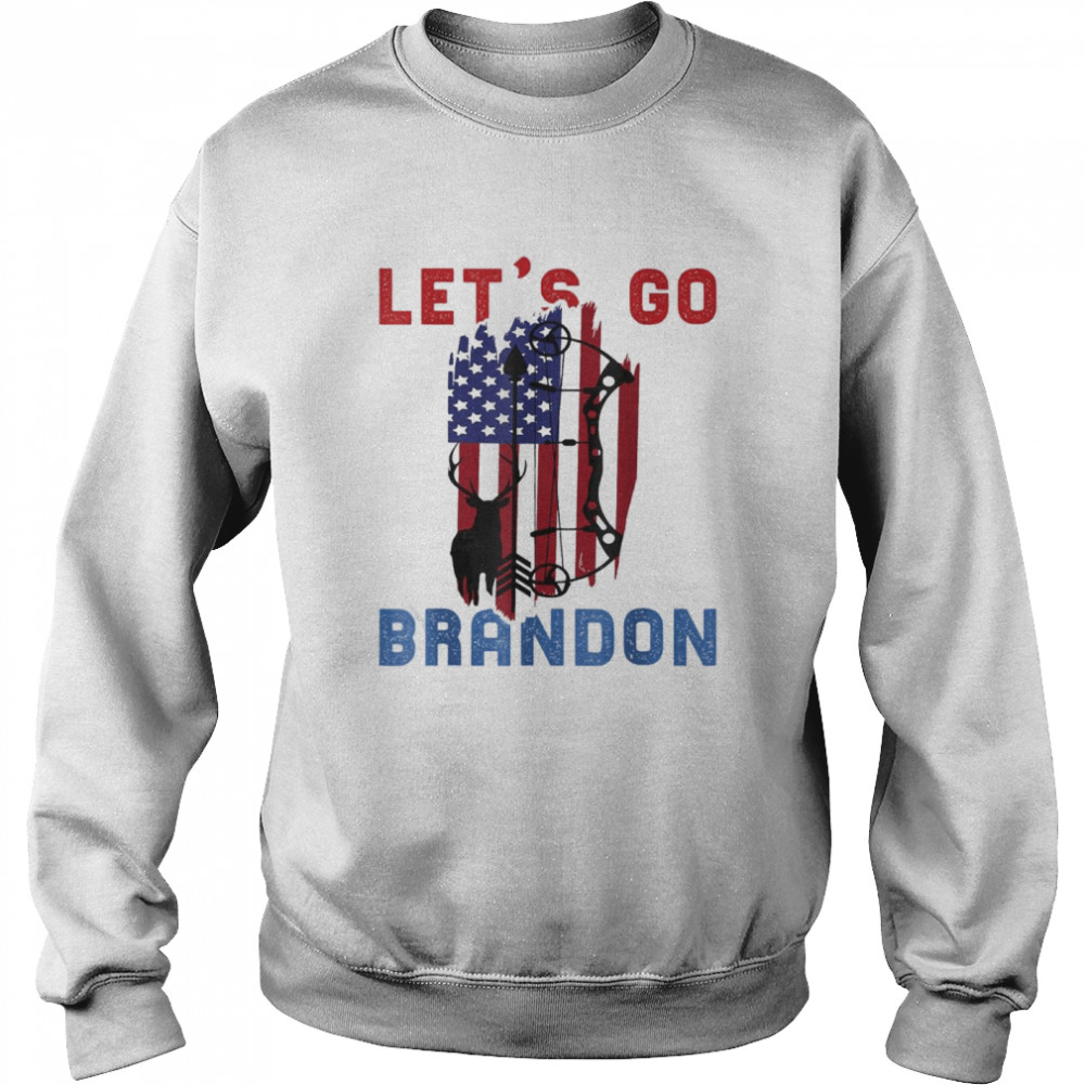 Let’s Go 2024 Brandon Arrow Flag And Deer Christmas T- Unisex Sweatshirt