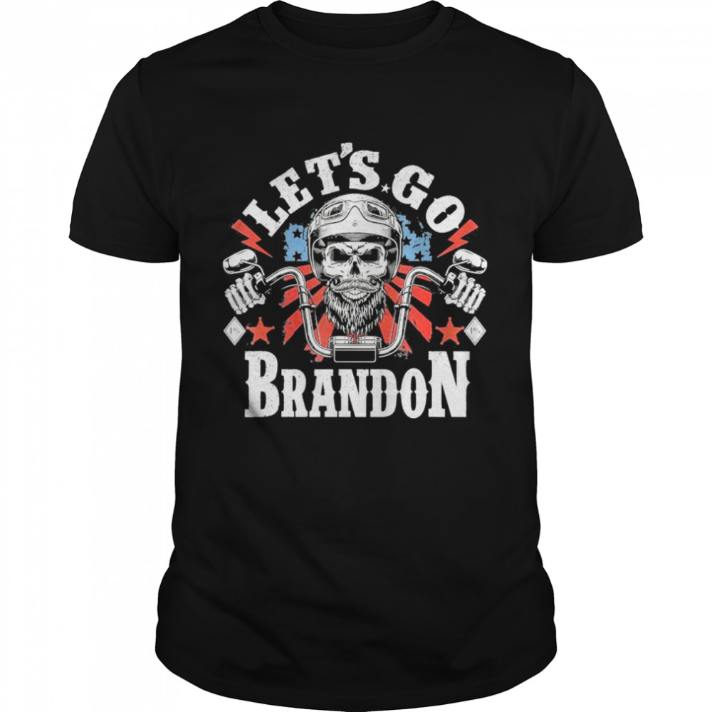 Let’s Go Branson Brandon American Biker Usa Flag T- Classic Men's T-shirt