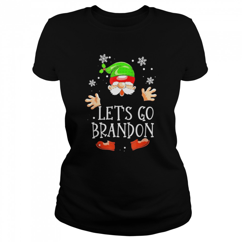Let’s Go Branson Brandon Anti Liberal Gnome Christmas T- Classic Women's T-shirt