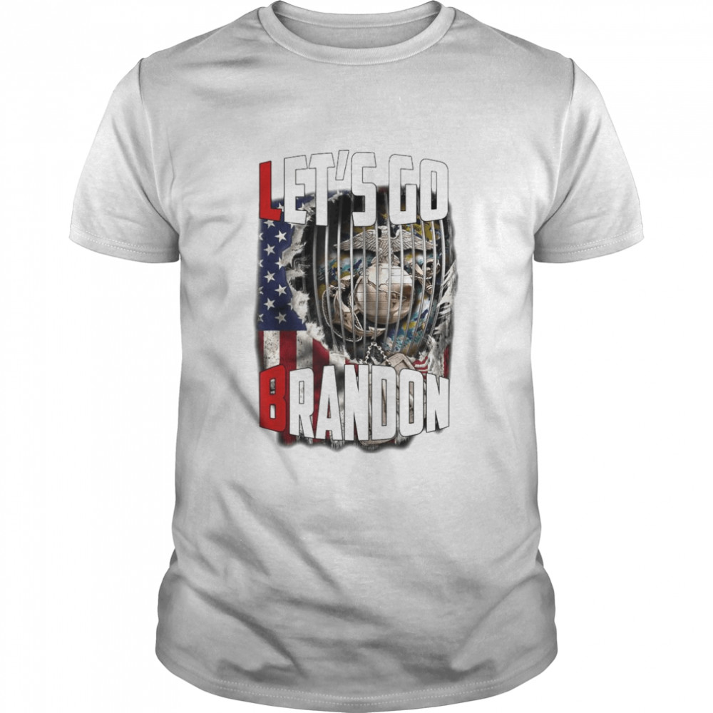 Let’s Go Branson Brandon Conservative Anti Liberal US Flag T- Classic Men's T-shirt