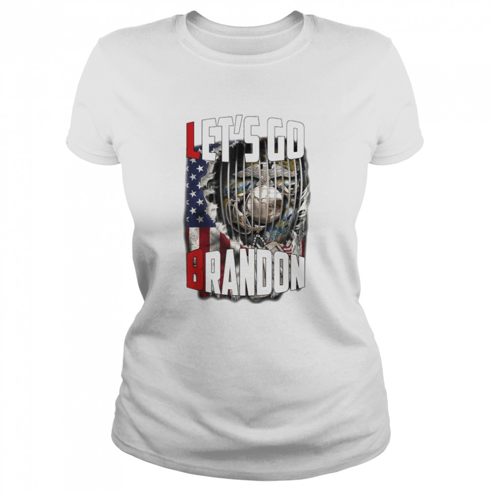 Let’s Go Branson Brandon Conservative Anti Liberal Us Flag T- Classic Women'S T-Shirt