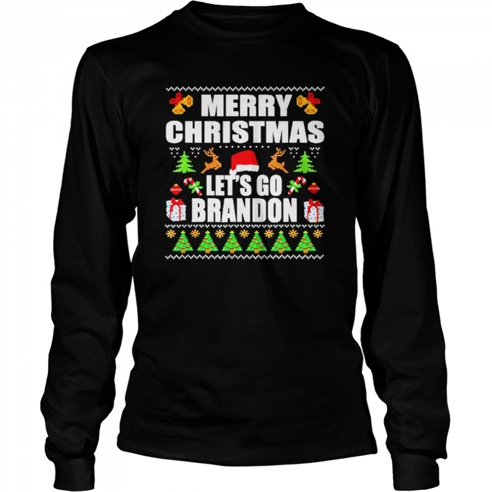 Merry Christmas Let’s Go Branson Brandon Ugly Sweater T- Long Sleeved T-Shirt