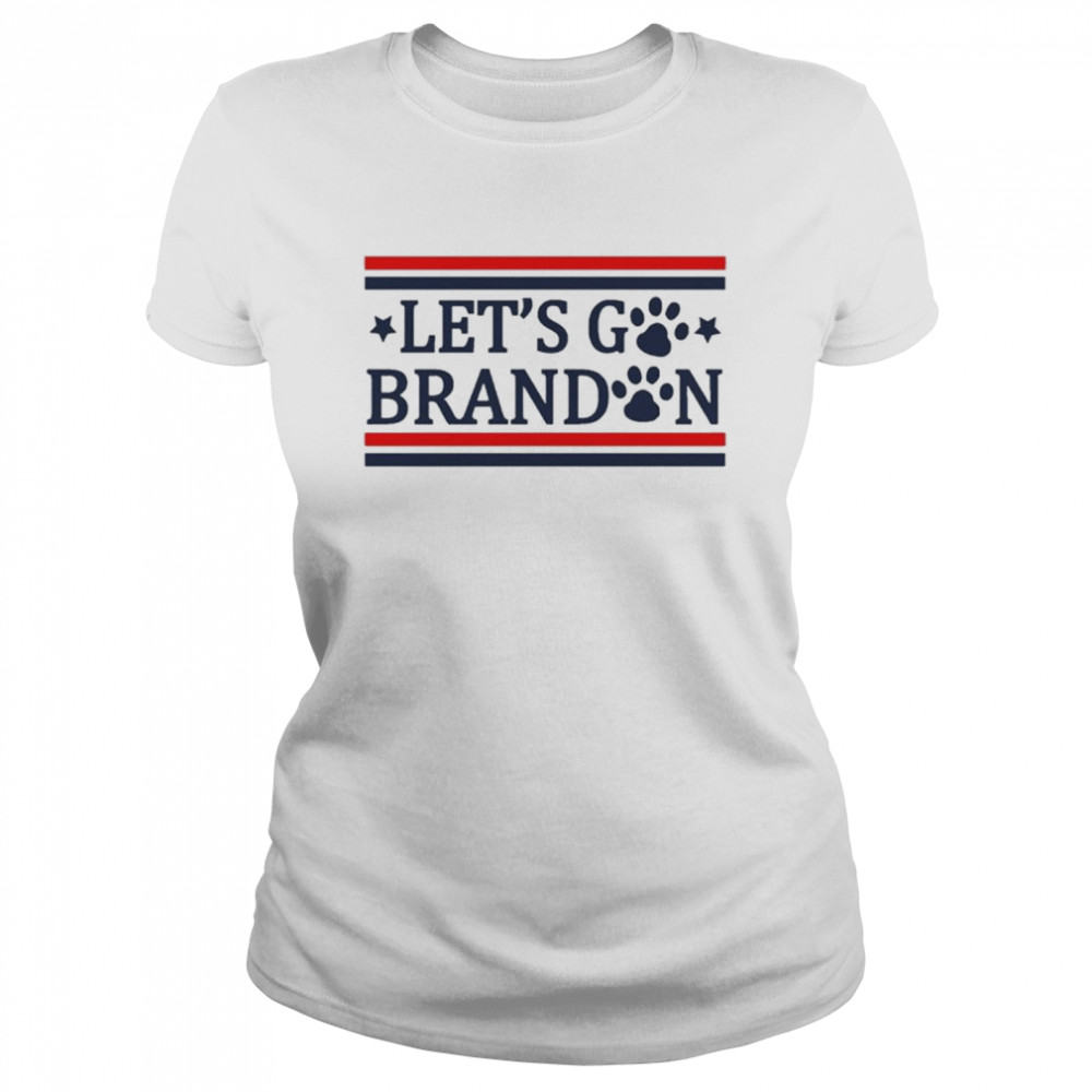 Nascar Lets Go Brandon Dog Classic Womens T Shirt