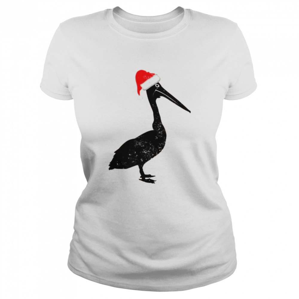 Pelican Santa Hat Christmas Pajama  Classic Women's T-shirt