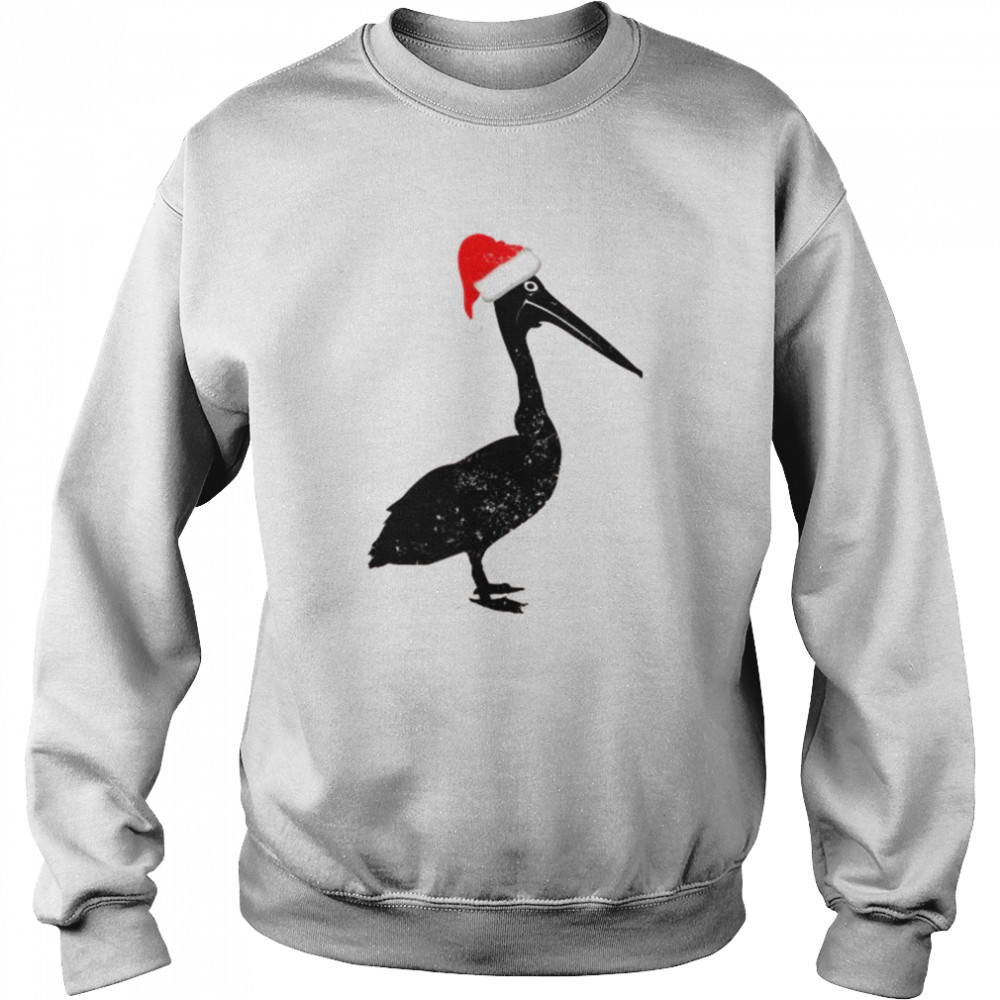 Pelican Santa Hat Christmas Pajama  Unisex Sweatshirt