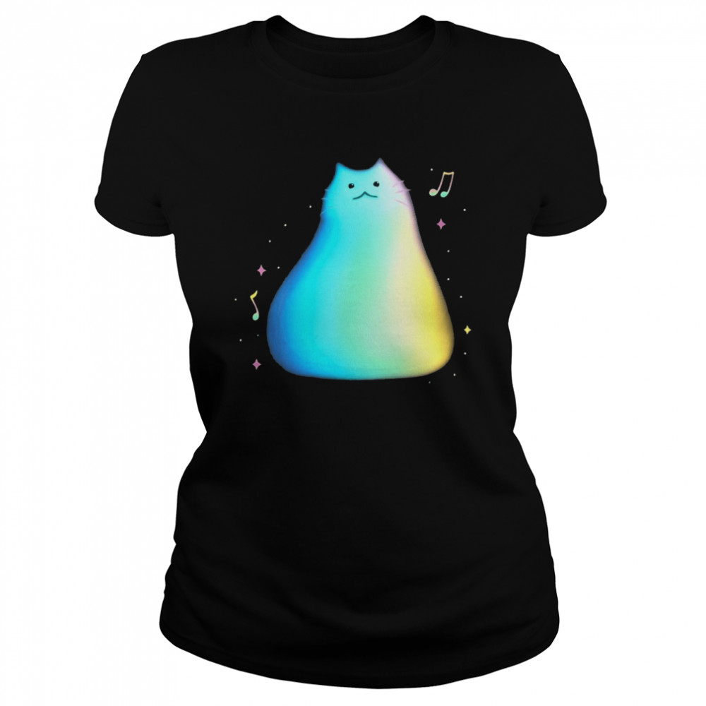Pixar Soul Cat Portrait Music Notes Classic Womens T Shirt