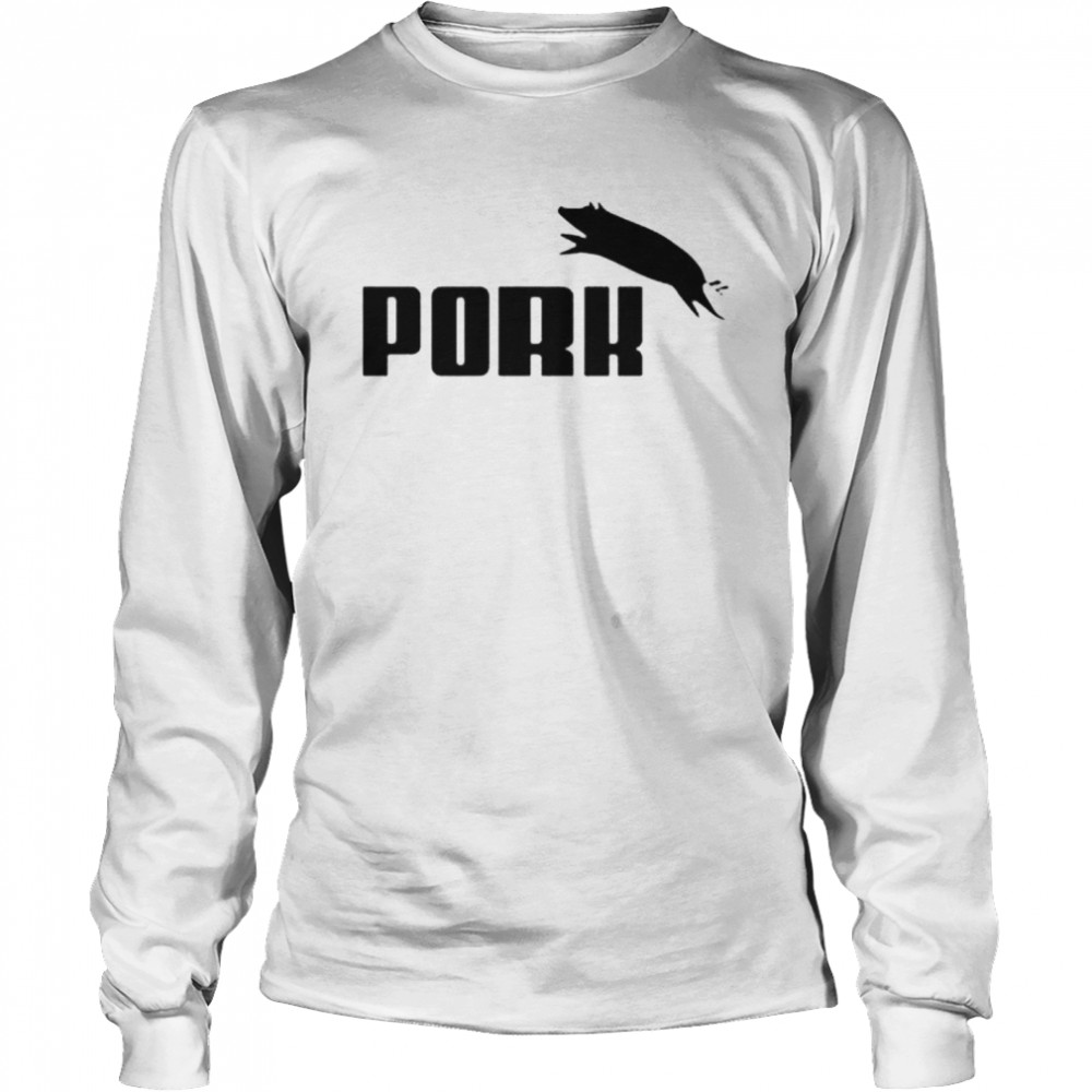 Pork Puma Parody Shirt Long Sleeved T-Shirt