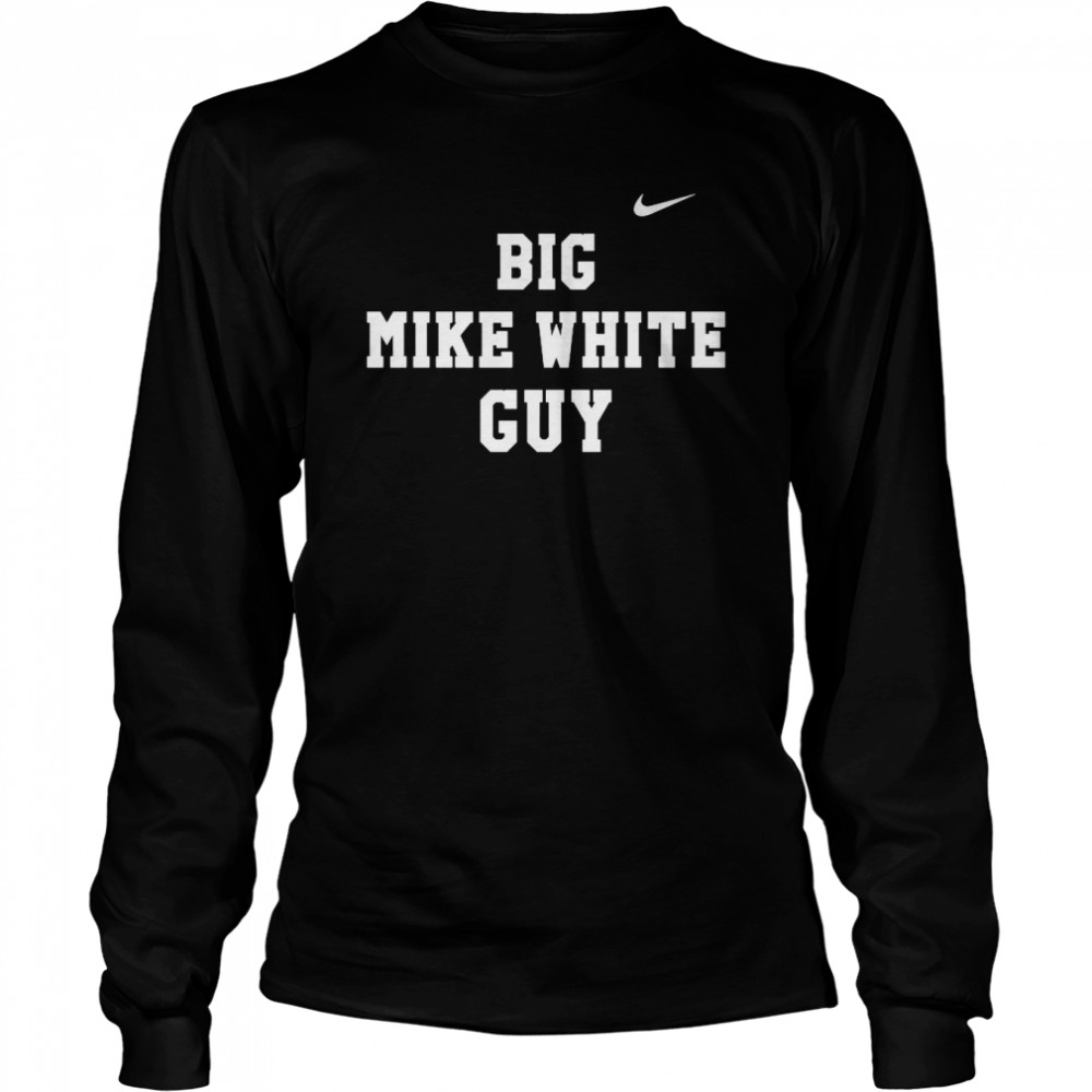 Premium Big Mike White Guy Long Sleeved T Shirt