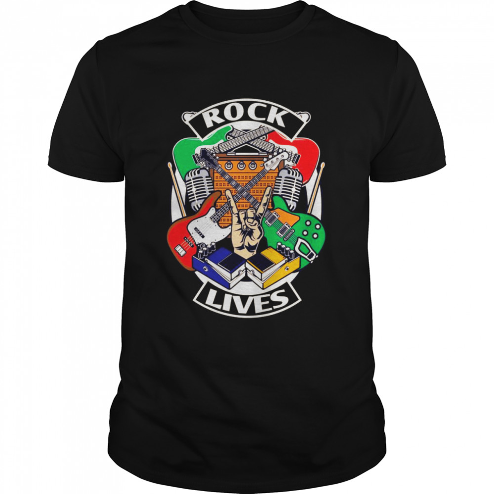Rock Music Lives  Classic Men's T-shirt