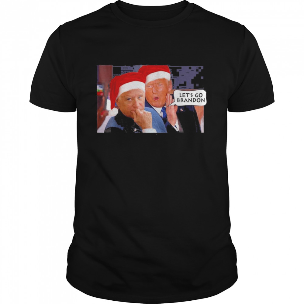 Santa Trump Said Lets Go Biden Brandon Anti-Biden Christmas T- Classic Men's T-shirt