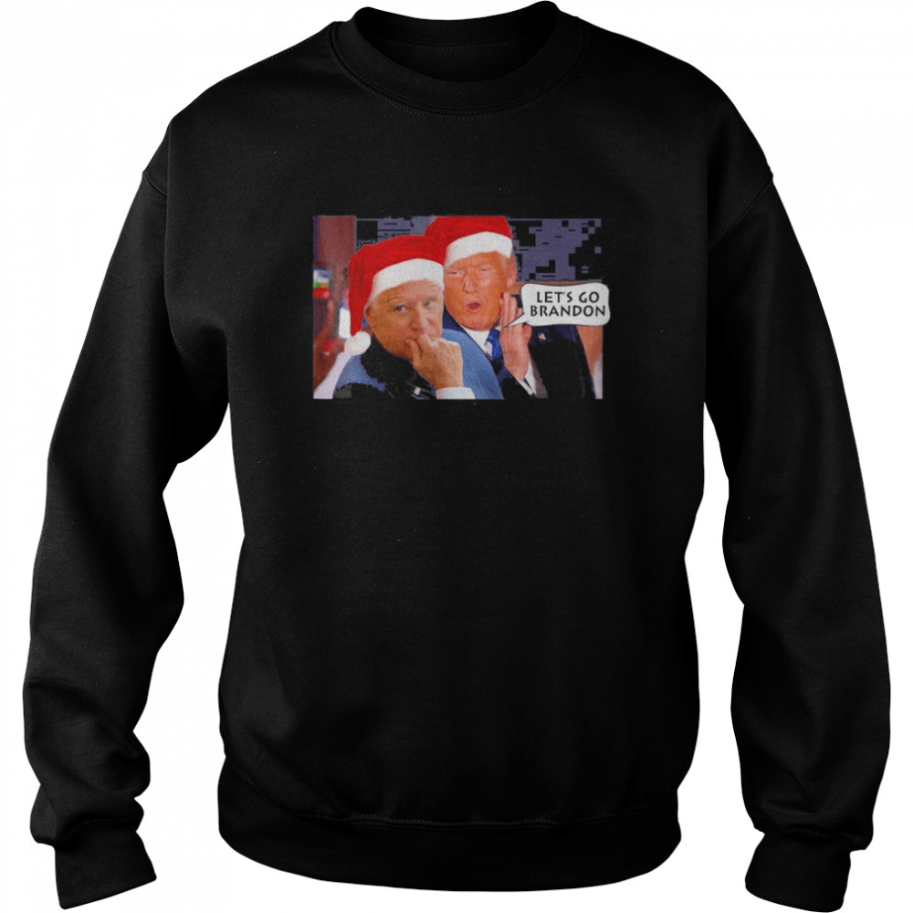 Santa Trump Said Lets Go Biden Brandon Anti-Biden Christmas T- Unisex Sweatshirt